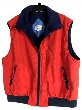 Men’s Red Vest Green Mountain Dry Goods Adult Size X Large